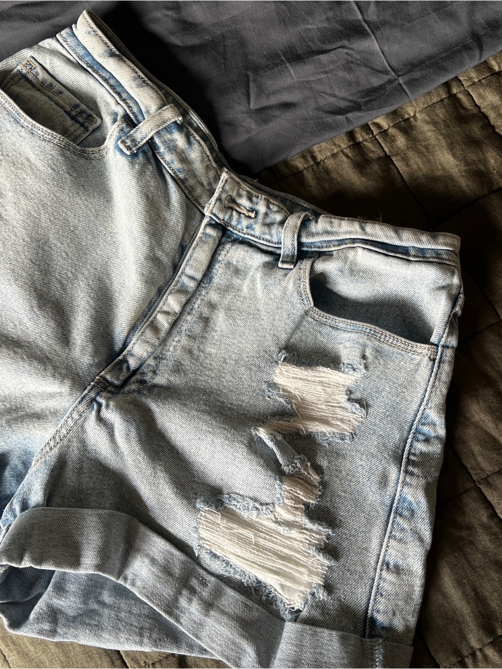 Hollister Denim High Rise Shorts
